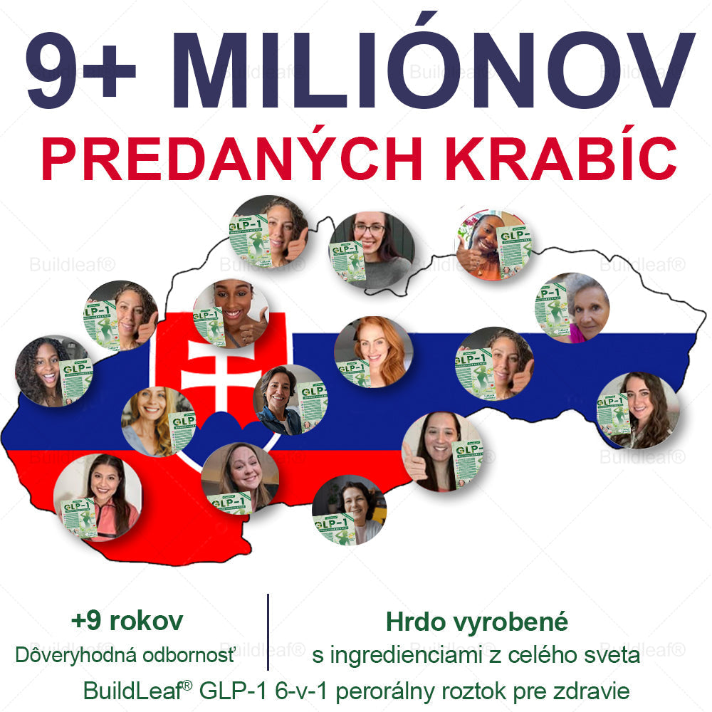 BuildLeaf® GLP-1 6-v-1 Fit & Vital Perorálny Roztok (Len raz denne, viditeľné zmeny už za 7 dní) Pre obezitu, kardiovaskulárne ochorenia, cukrovku, spánkové apnoe, zdravie čriev, problémy s kĺbmi a ďalšie🌿
