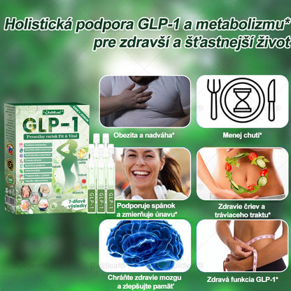 BuildLeaf® GLP-1 6-v-1 Fit & Vital Perorálny Roztok  (Len raz denne, viditeľné zmeny už za 7 dní) Pre obezitu, kardiovaskulárne ochorenia, cukrovku, spánkové apnoe, zdravie čriev, problémy s kĺbmi a ďalšie